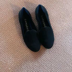 Rothy's Solid Black The Point Flat Shoes size 8